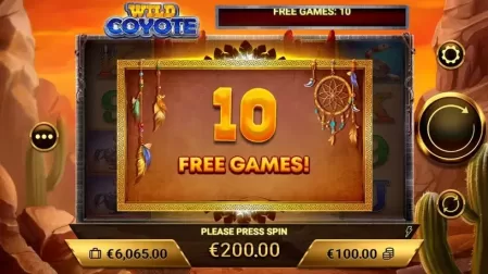 Wild Coyote slot screenshot 3