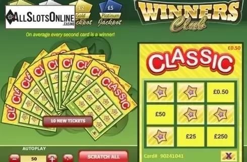 Game Screen 1. Winner's Club Scratch from Playtech