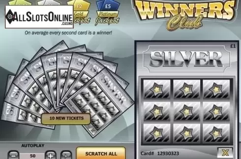 Game Screen 2. Winner's Club Scratch from Playtech