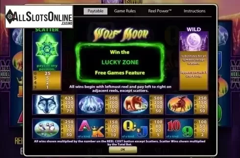 Reel Screen. Wolf Moon (CQ9Gaming) from CQ9Gaming