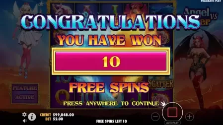 Angel vs Sinner slot screenshot 3