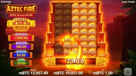 Aztec Fire: Hold and Win slot screenshot 3