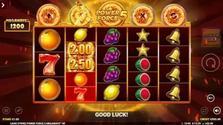 Cash Strike Power Force 5 Megaways slot screenshot 2