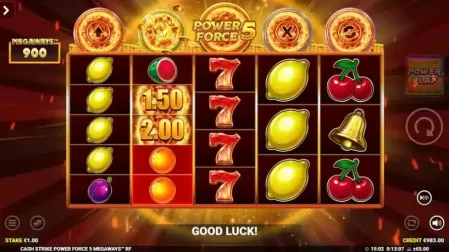 Cash Strike Power Force 5 Megaways slot screenshot 3