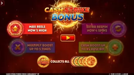 Cash Strike Power Force 5 Megaways slot screenshot 5