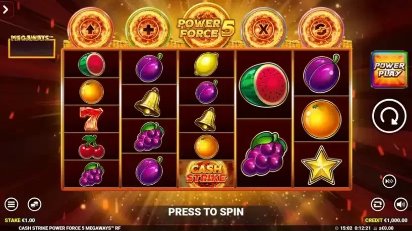 Cash Strike Power Force 5 Megaways slot screenshot