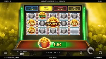 Clover Supreme Hold and Win slot screenshot 4