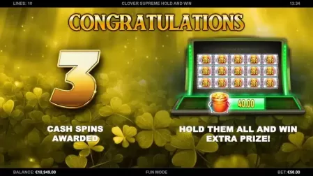Clover Supreme Hold and Win slot screenshot 3