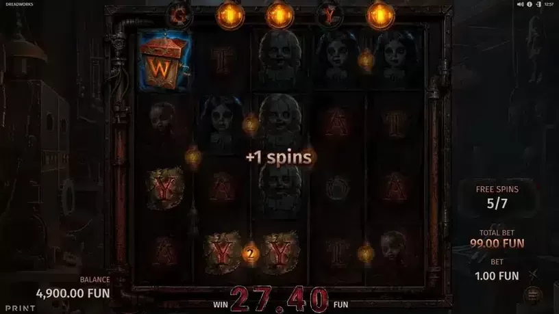 Dreadworks slot screenshot 4