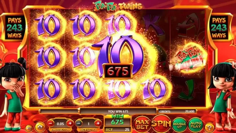 Fa Fa Twins slot screenshot 2