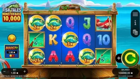 Fish Tales Monster Bass 10,000 slot screenshot 1