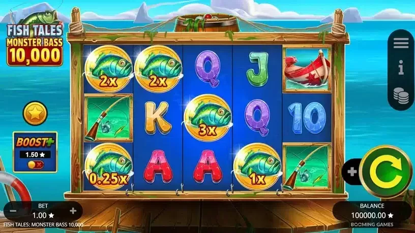 Fish Tales Monster Bass 10,000 slot screenshot 