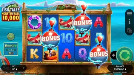 Fish Tales Monster Bass 10,000 slot screenshot 2