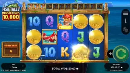 Fish Tales Monster Bass 10,000 slot screenshot 5
