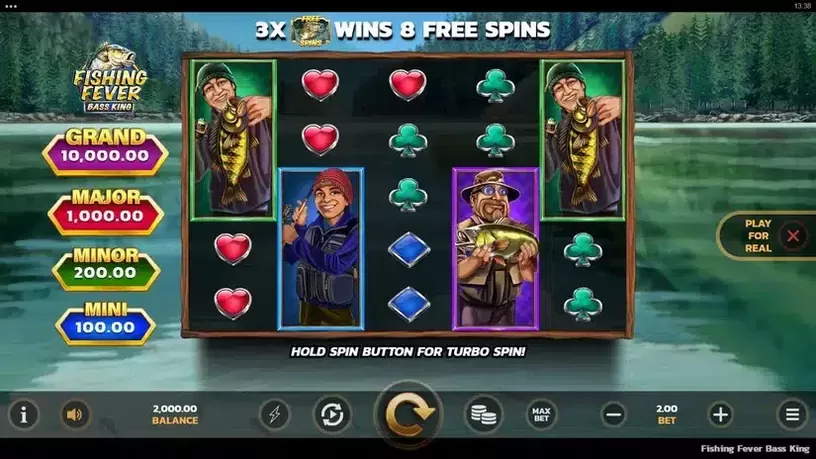Fishing Fever Bass King slot screenshot 
