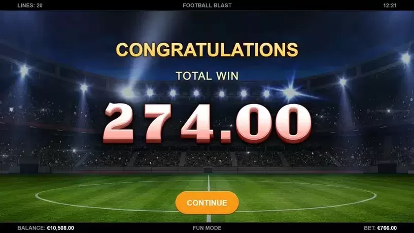 Football Blast slot screenshot