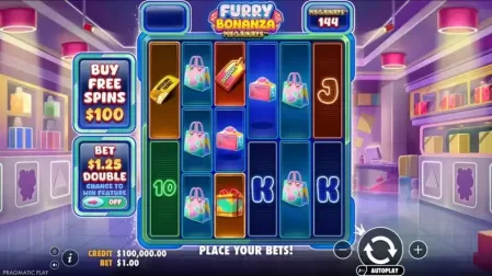 Furry Bonanza Megaways slot screenshot 1