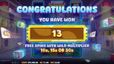Furry Bonanza Megaways slot screenshot 4