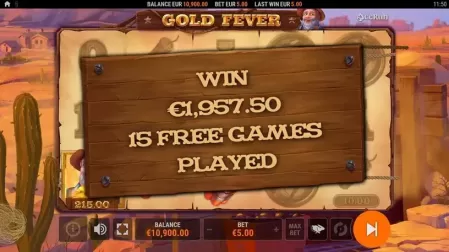 Gold Fever slot screenshot 6