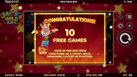 Jack's Wild Box slot screenshot 4