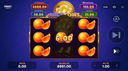 Juicy Coins: Hold and Win slot screenshot 4