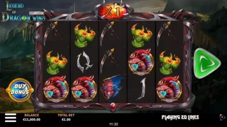 Legend of the Dragon Wins DoubleMax slot screenshot 1