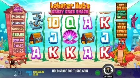 Lobster Bob's Crazy Crab Shack slot screenshot 1