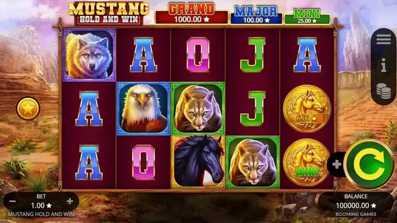 Mustang Hold and Win slot screenshot