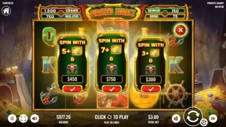 Pirate's Legacy slot screenshot 2