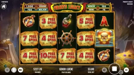 Pirate's Legacy slot screenshot 3