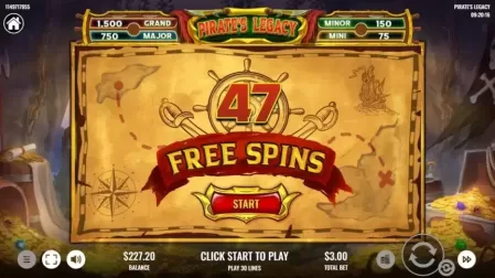 Pirate's Legacy slot screenshot 4