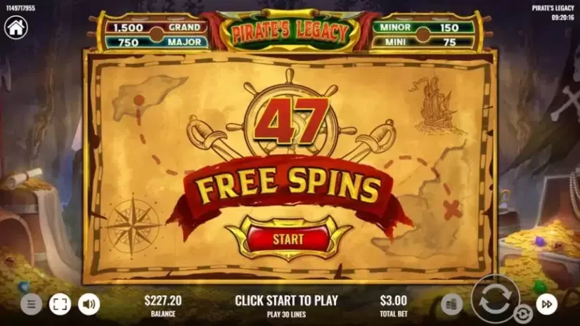 Pirate's Legacy slot screenshot 4