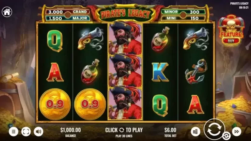 Pirate's Legacy slot screenshot 1