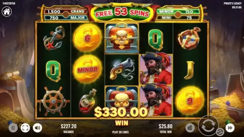 Pirate's Legacy slot screenshot 6