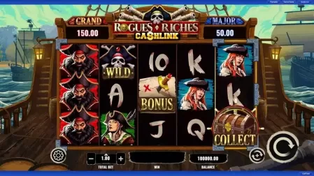 Rogues Riches Cashlink slot screenshot 1
