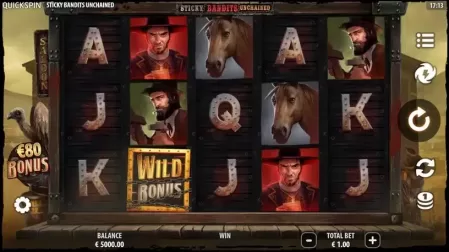 Sticky Bandits Unchained slot screenshot 1