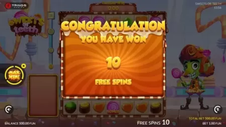 Sweets or Teeth slot screenshot 3