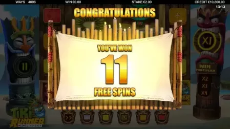 Tiki Runner GigaBlox slot screenshot 2