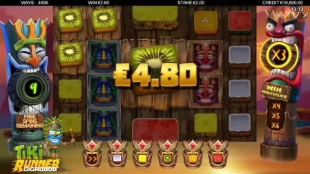 Tiki Runner GigaBlox slot screenshot 4