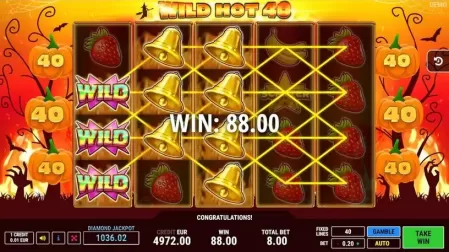 Wild Hot 40 Halloween slot screenshot 4