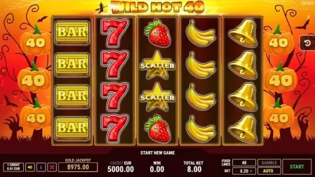 Wild Hot 40 Halloween slot screenshot 1