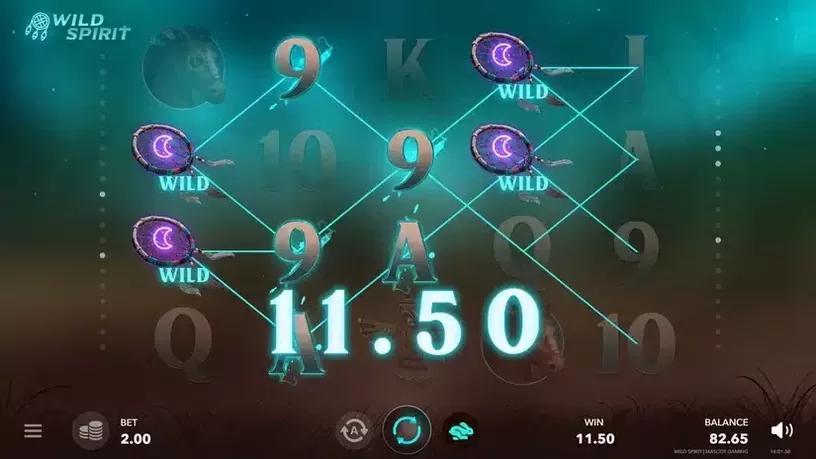 Wild Spirit slot screenshot 
