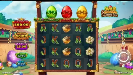 Wild Swarm 3 Chocolate Eggs slot screenshot 1
