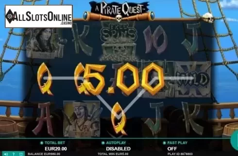 Win Screen 2. A Pirate Quest (Leander Games) from Leander Games
