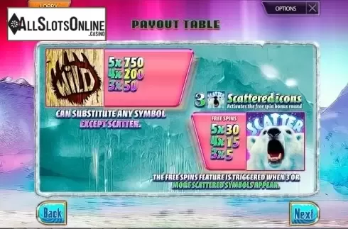 Screen2. Arctic Bear from MultiSlot