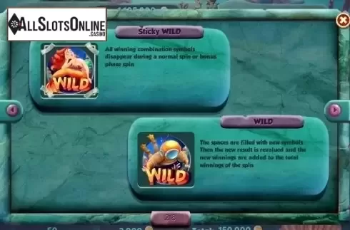 Paytable 2. Atlantis (Red Rake) from Red Rake
