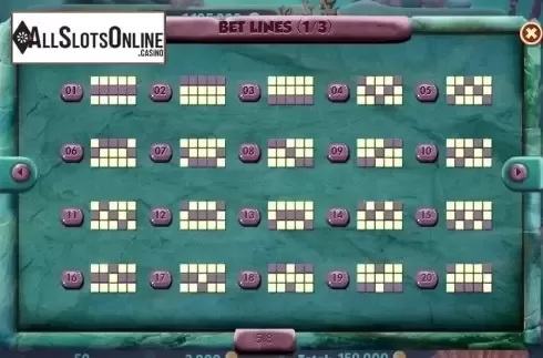 Paytable 4. Atlantis (Red Rake) from Red Rake