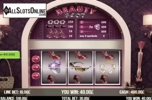 Win Screen 2. Beauty Slot from Fugaso
