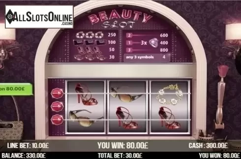 Win Screen 3. Beauty Slot from Fugaso