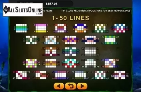 Paylines. Black Pearl from GMW